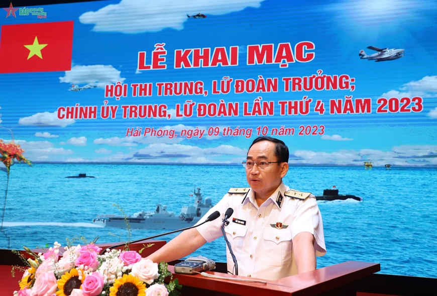 Quân chủng Hải quân khai mạc Hội thi trung, lữ đoàn trưởng; chính ủy trung, lữ đoàn lần thứ 4 năm 2023